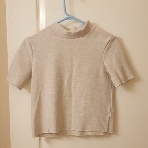 Zara Trafaluc cropped short sleeve sweater